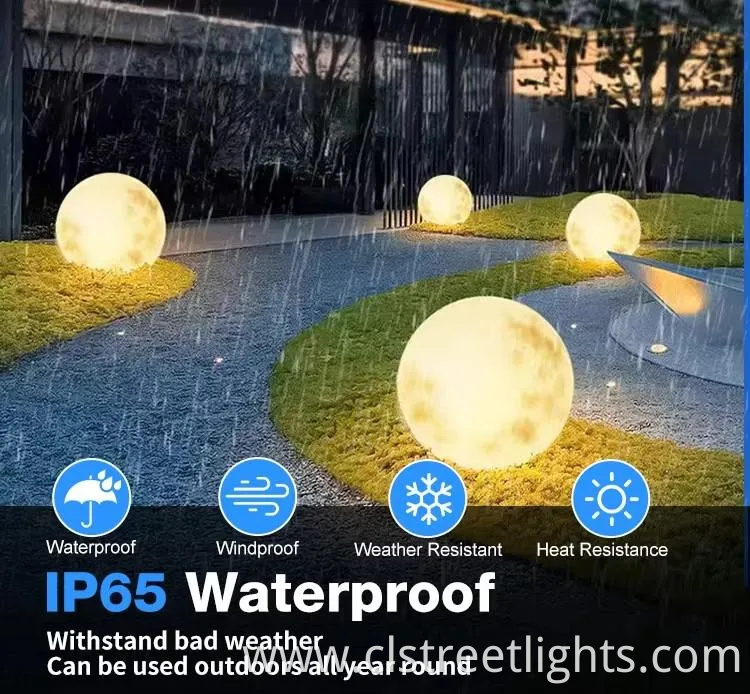 Eco-Friendly Round Solar Garden Light with Warm Glow